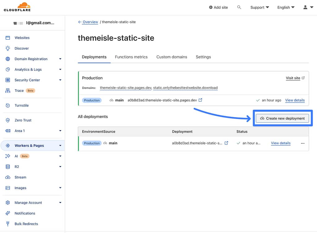 How to update your static site in Cloudflare Pages