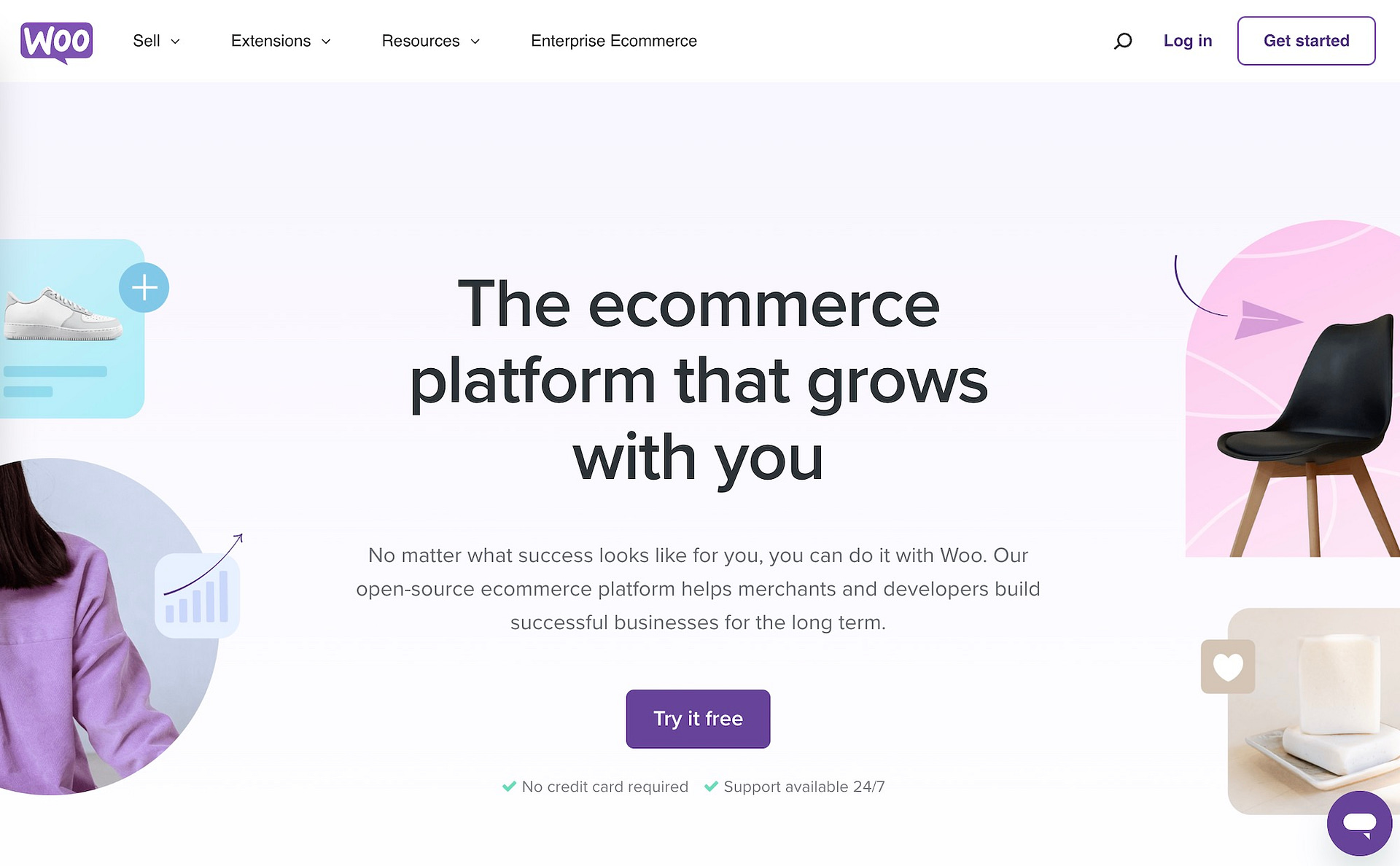 WooCommerce homepage.