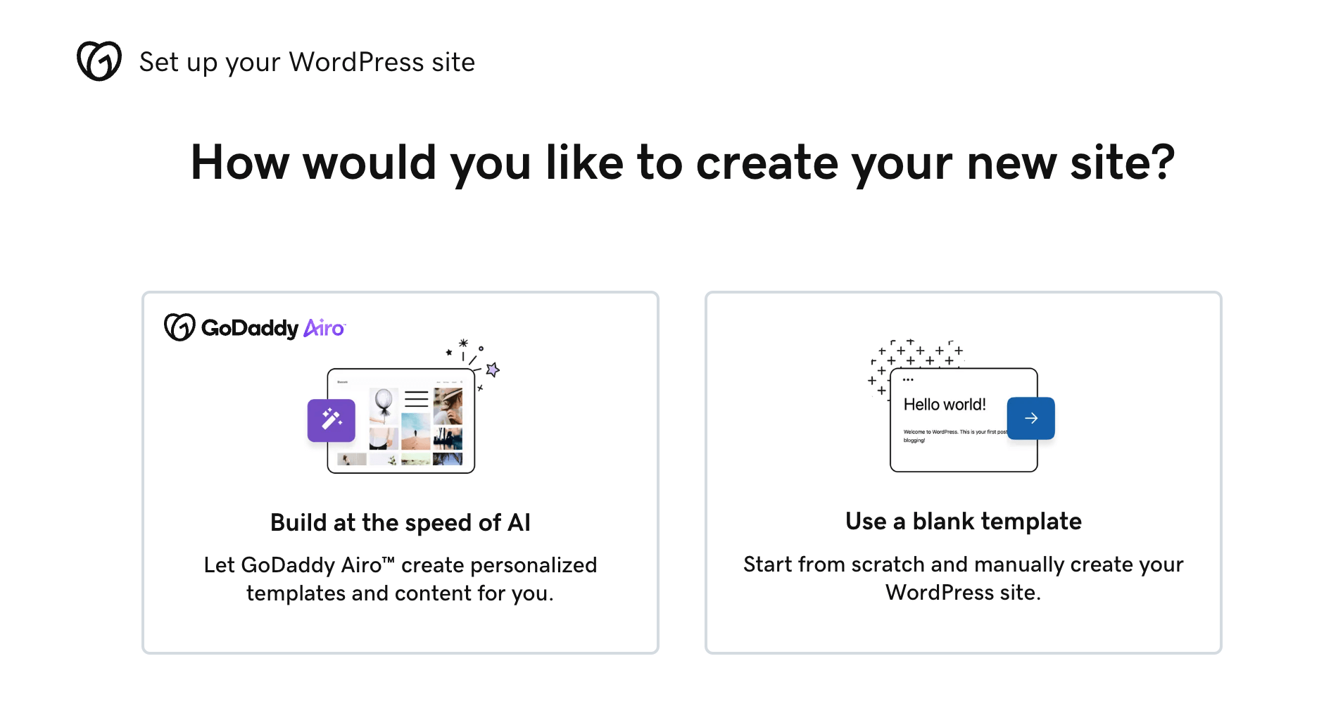 build with ai or template