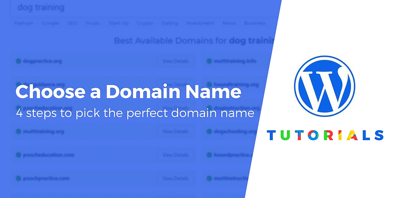 how to choose a domain name