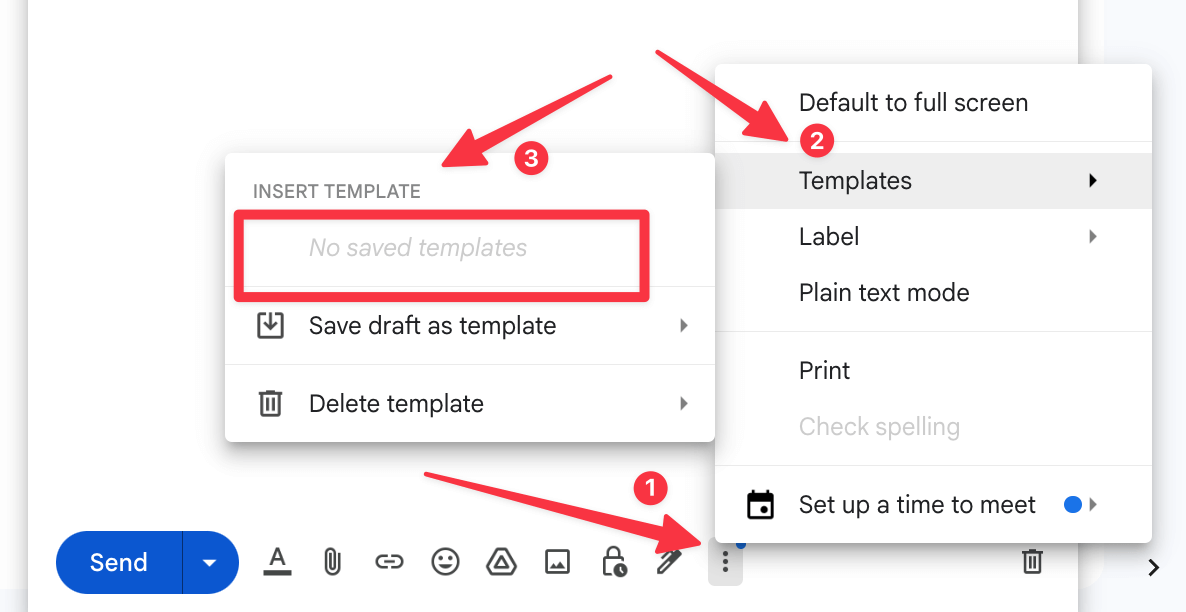 use a template in Gmail