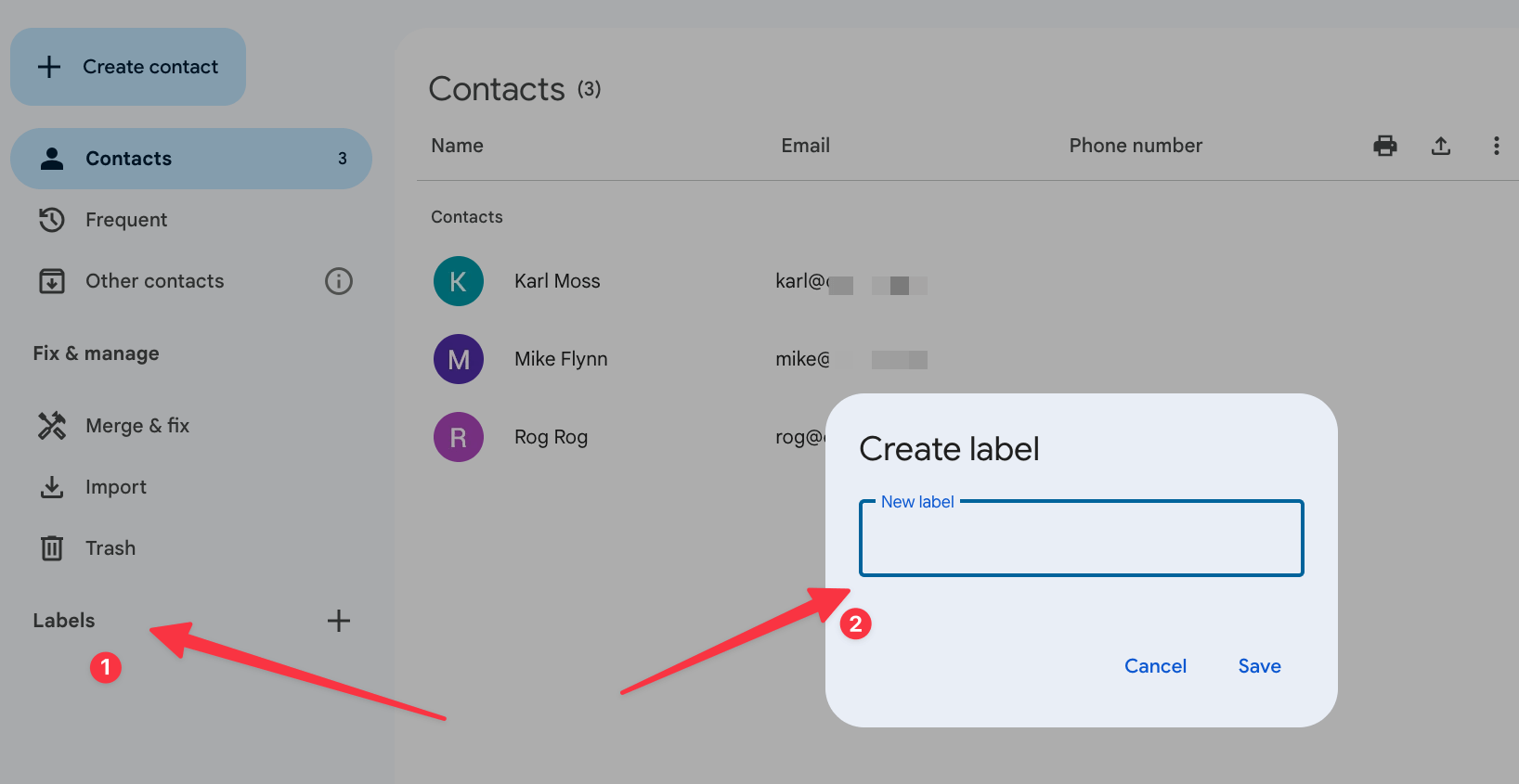 create label in Gmail