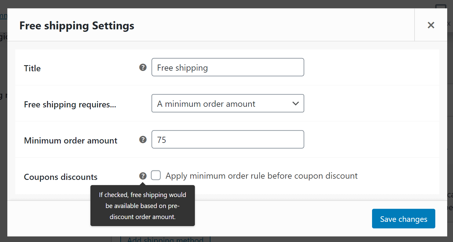 set minimum 