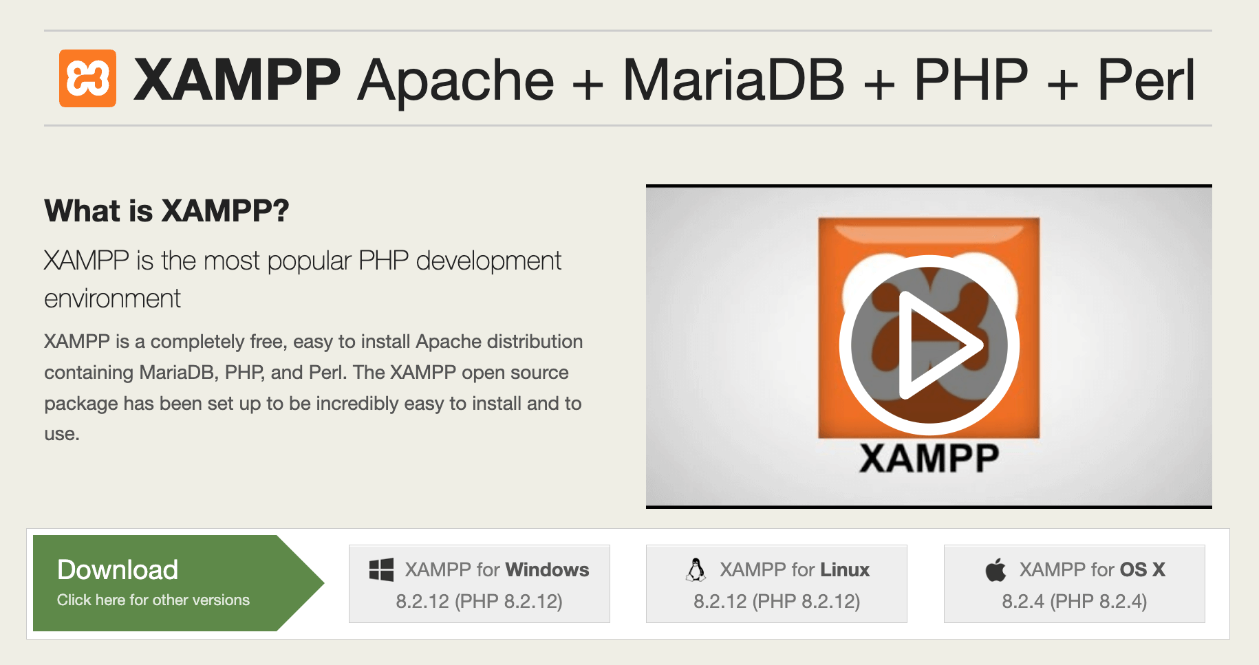 XAMPP local server